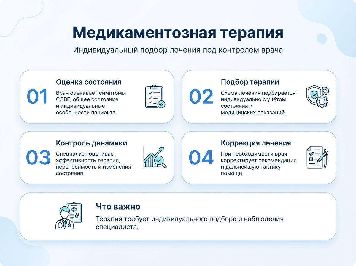 Лечение СДВГ в Дмитрове у детей и взрослыхинфографика