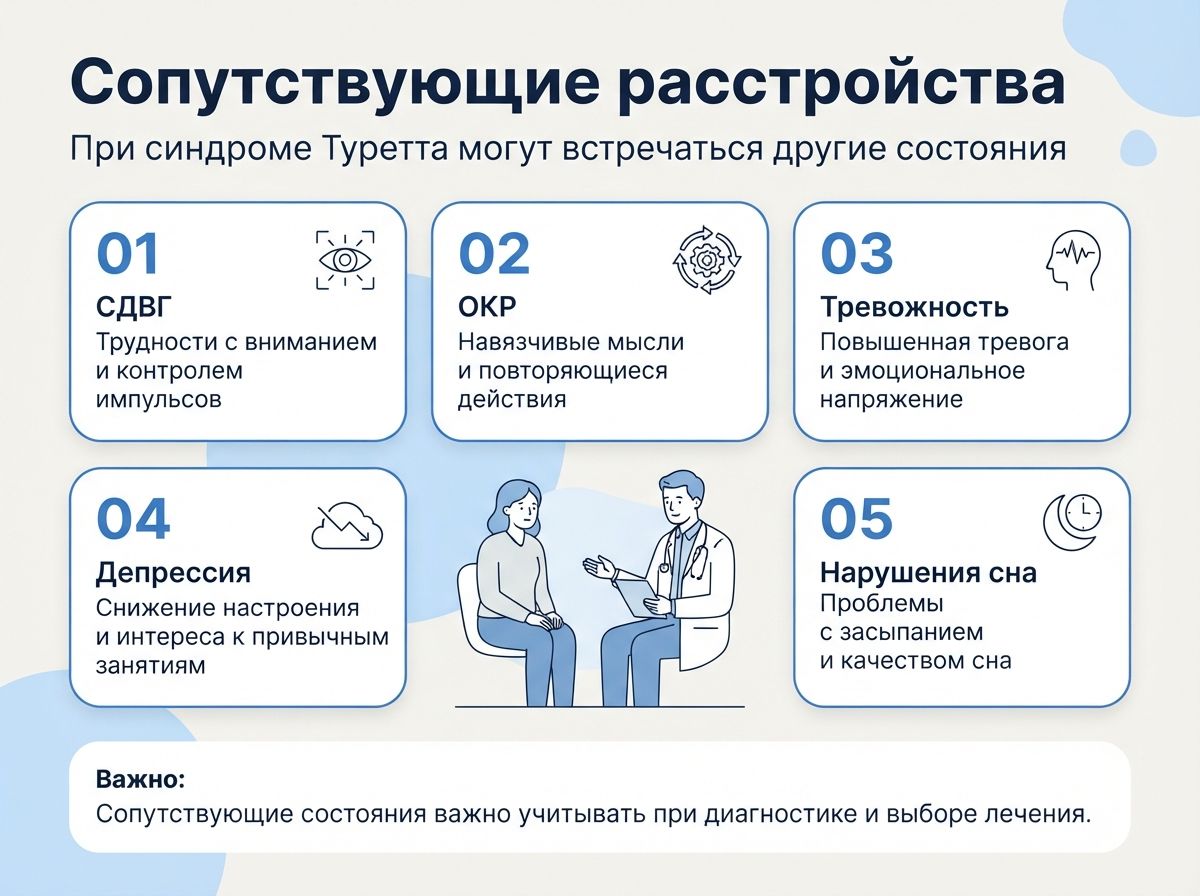 Лечение синдрома Туретта в Дмитрове инфографика